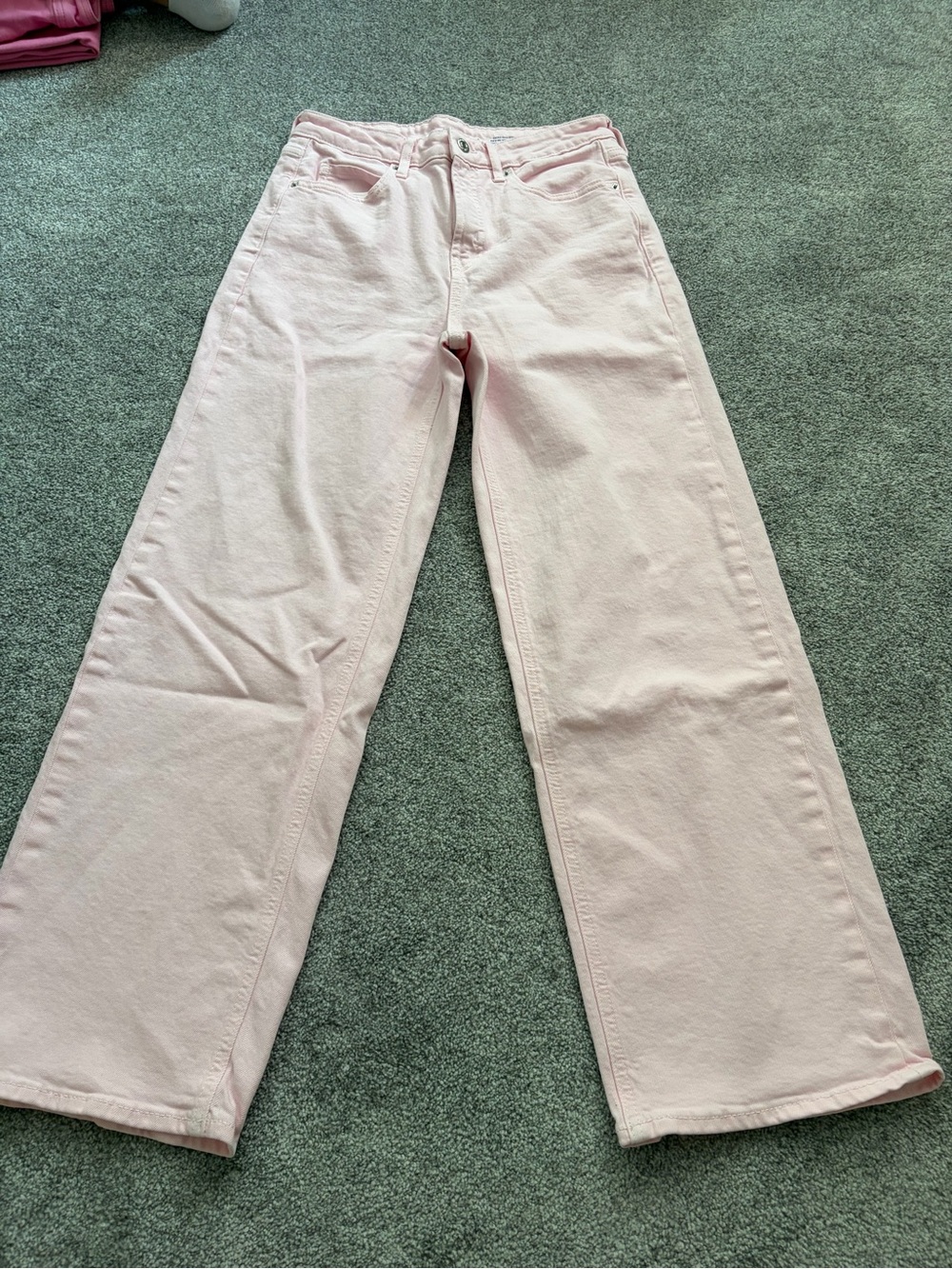 Old Navy Wide Leg Jeans - Pale Pink